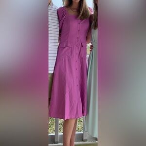 BCBG pink midi dress
